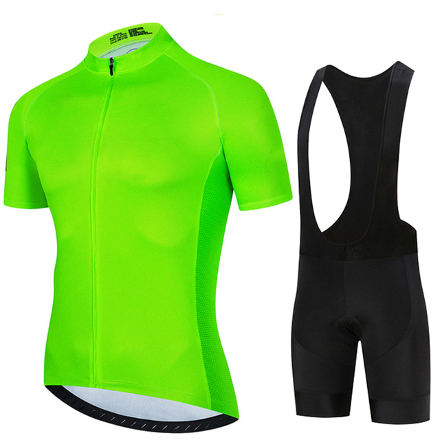 Fluorescent Green 2024 Solid c - Cycling Gear Jersey recension och pris